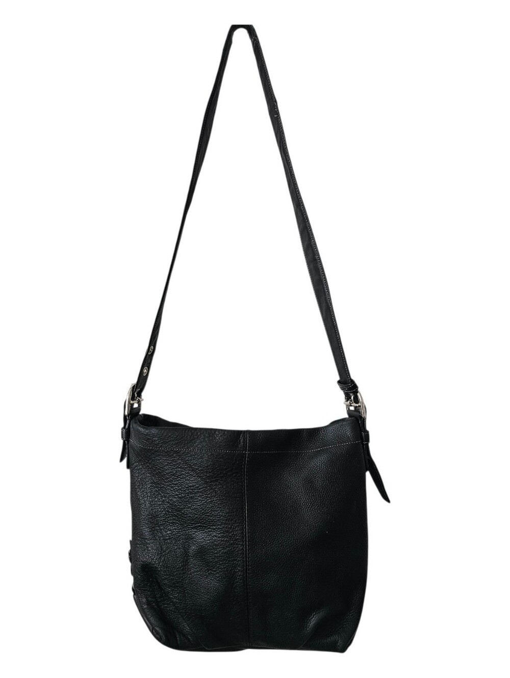 Coach Black Pebbled Leather Hobo Bag | Slouchy Shoulder Purse | Classic Everyday